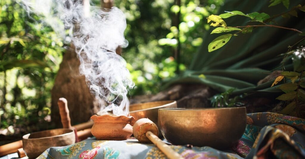 Home Incense Burning In Nature