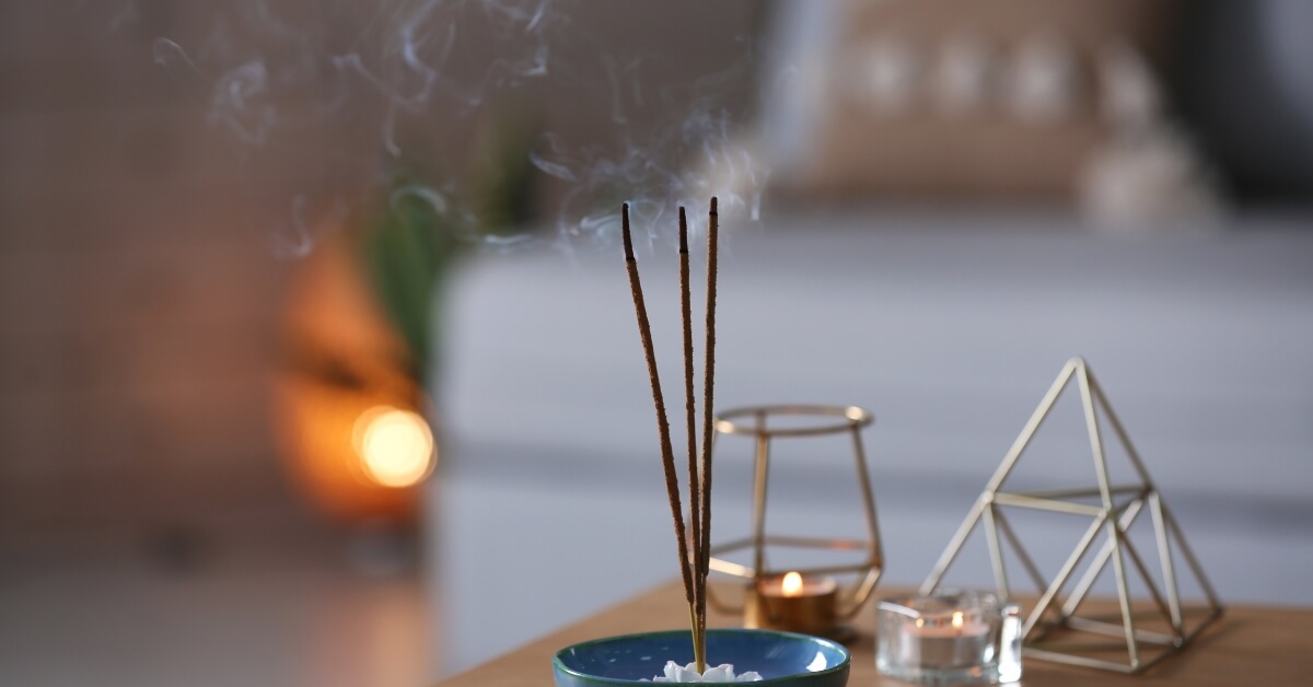 Home Sandalwood Incense Burning