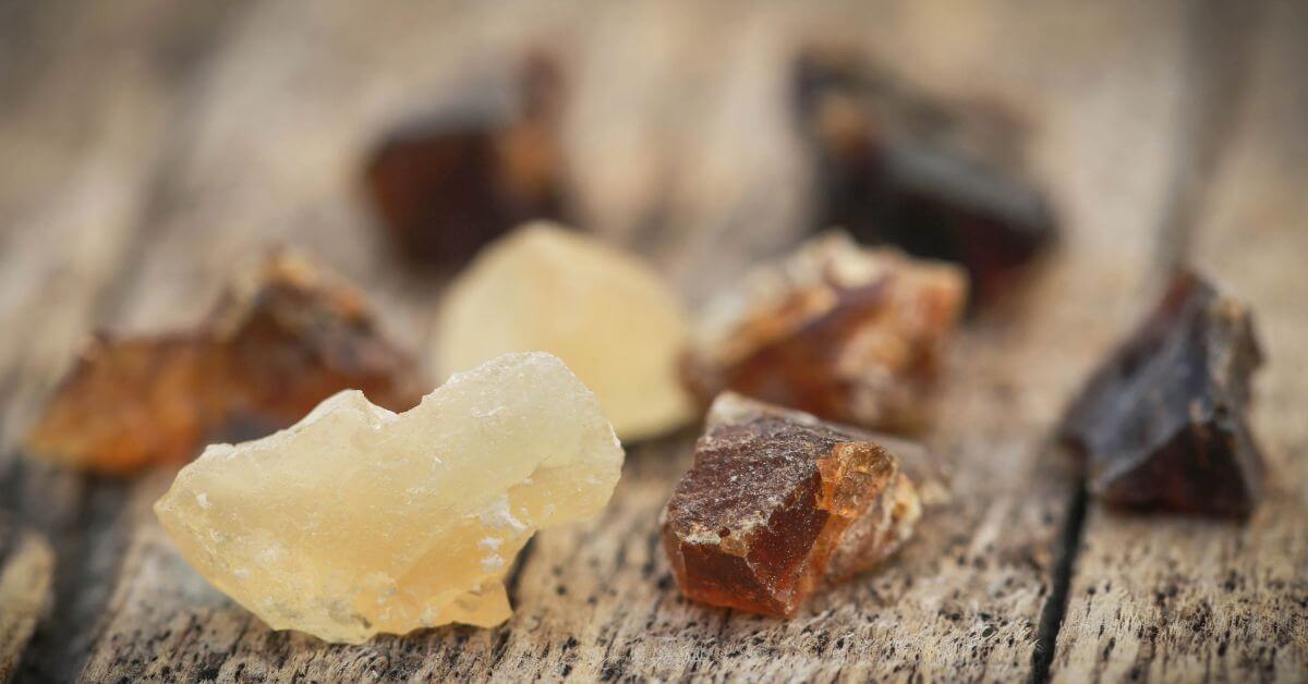 Frankincense and myrrh resin incense